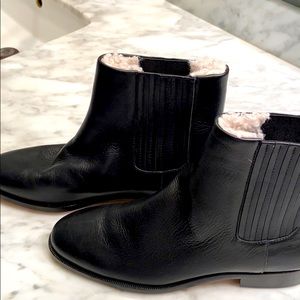 Shearling Leather J.Crew Booties (NWOT)